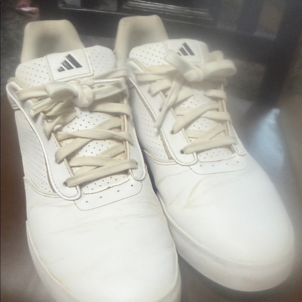 Adidas White and Cream Sneakers